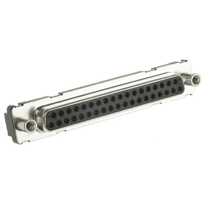 Amphenol FCI Delta D Series, 37 Way Through Hole PCB D-sub Connector Socket, 2.76mm Pitch