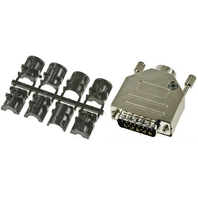 Amphenol ICC D-ST 15 Way Cable Mount D-sub Connector Plug