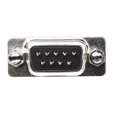 Amphenol L717SD 9 Way Panel Mount D-sub Connector Plug, 2.74mm Pitch, with 4-40 UNC, Threaded Insert