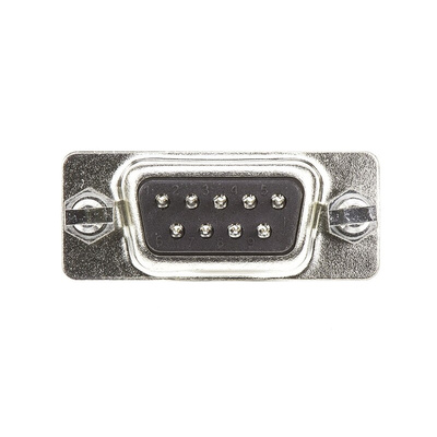 Amphenol L77SD 9 Way Panel Mount D-sub Connector Socket, 2.74mm Pitch, with 4-40 UNC, Threaded Insert
