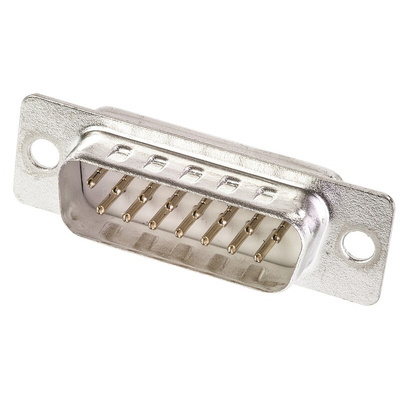 ASSMANN WSW A-DS 15 Way Panel Mount D-sub Connector Plug, 2.77mm Pitch