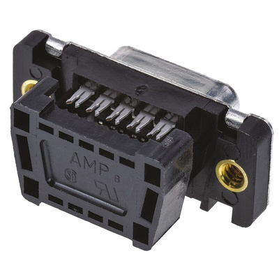 TE Connectivity Amplimite HDF-20 9 Way Right Angle Cable Mount D-sub Connector Socket, 2.76mm Pitch