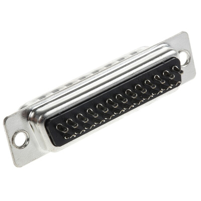 Amphenol ICC SD 25 Way Panel Mount D-sub Connector Plug, 2.76mm Pitch