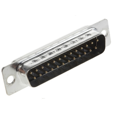 Amphenol ICC SD 25 Way Panel Mount D-sub Connector Plug, 2.76mm Pitch