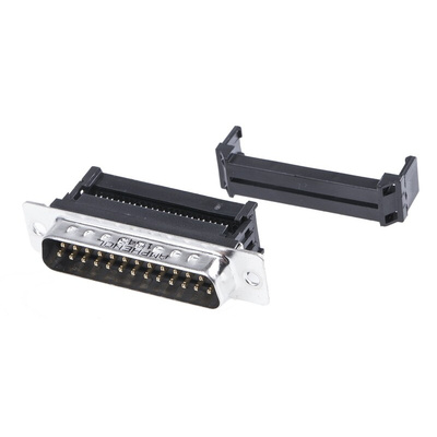 Amphenol ICC DFR 25 Way Right Angle Cable Mount D-sub Connector Plug, 2.77mm Pitch