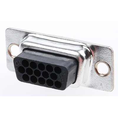 HARTING 15 Way Cable Mount D-sub Connector Socket, 2.29mm Pitch