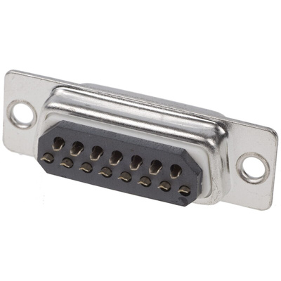 HARTING 15 Way Panel Mount D-sub Connector Socket, 2.77mm Pitch