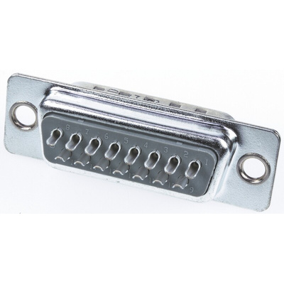 HARTING 15 Way Panel Mount D-sub Connector Plug, 2.77mm Pitch