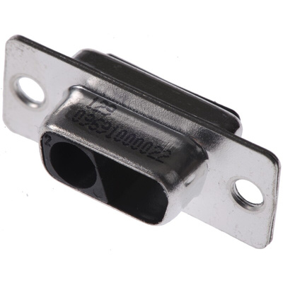 HARTING 2 Way Cable Mount D-sub Connector Socket, 6.86mm Pitch