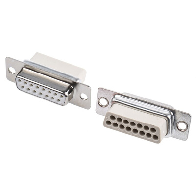 MH Connectors MHD 15 Way Cable Mount D-sub Connector Socket, 2.77mm Pitch