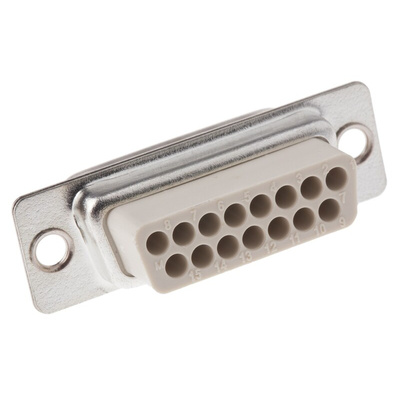 MH Connectors MHD 15 Way Cable Mount D-sub Connector Plug, 2.77mm Pitch