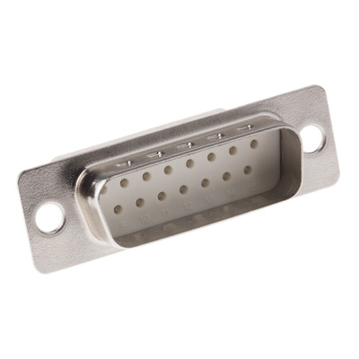 MH Connectors MHD 15 Way Cable Mount D-sub Connector Plug, 2.77mm Pitch