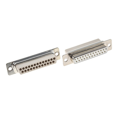 MH Connectors MHD 25 Way Cable Mount D-sub Connector Socket, 2.77mm Pitch