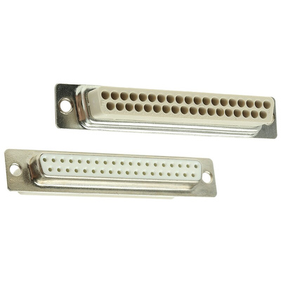 MH Connectors MHD 37 Way Cable Mount D-sub Connector Socket, 2.77mm Pitch