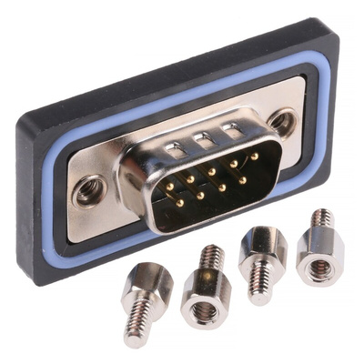 MH Connectors SDB 9 Way Panel Mount D-sub Connector Plug