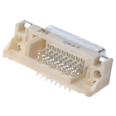 Molex MicroCross 74320 24 Way Right Angle Through Hole D-sub Connector Socket, 1.91mm Pitch