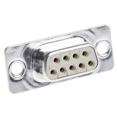 HARTING 9 Way Panel Mount D-sub Connector Socket, 2.77mm Pitch