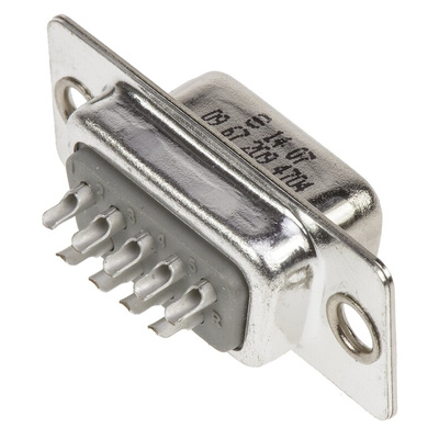 HARTING 9 Way Panel Mount D-sub Connector Socket, 2.77mm Pitch