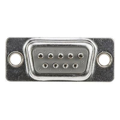 HARTING 9 Way Panel Mount D-sub Connector Socket, 2.77mm Pitch