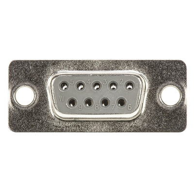 HARTING 9 Way Panel Mount D-sub Connector Socket, 2.77mm Pitch