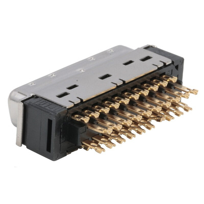 3M 101 40 Way Cable Mount D-sub Connector Plug, 1.27mm Pitch