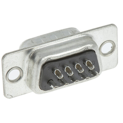 TE Connectivity Amplimite HD-20 9 Way Cable Mount D-sub Connector Plug, 2.77mm Pitch