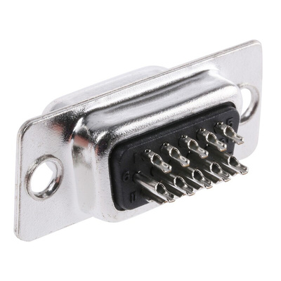 MH Connectors MHDDS 15 Way Cable Mount D-sub Connector Socket, 2.99mm Pitch