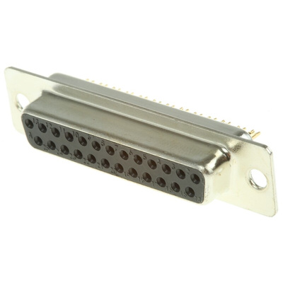 MH Connectors MHDM 25 Way Cable Mount D-sub Connector Socket, 2.77mm Pitch