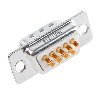 FCT from Molex F 9 Way Panel Mount D-sub Connector Plug, 2.84mm Pitch