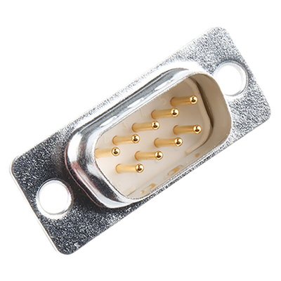 FCT from Molex F 9 Way Panel Mount D-sub Connector Plug, 2.84mm Pitch