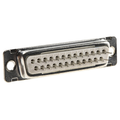 Amphenol ICC D 25 Way Through Hole D-sub Connector Socket, 2.76mm Pitch