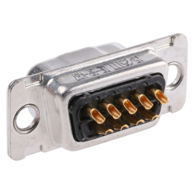 ITT Cannon D* 9 Way Panel Mount D-sub Connector Plug