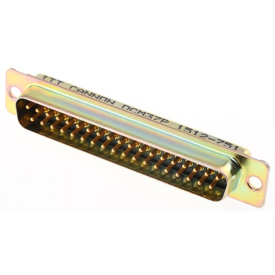 ITT Cannon D*M 37 Way Panel Mount D-sub Connector Plug