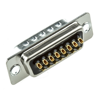 Cinch FD 15 Way Panel Mount D-sub Connector Plug, 2.76mm Pitch