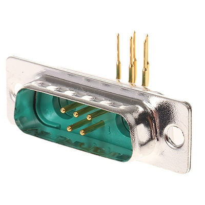FCT from Molex FM 2 (Power/Coax), 5 (Signal) Way Right Angle Through Hole D-sub Connector Plug