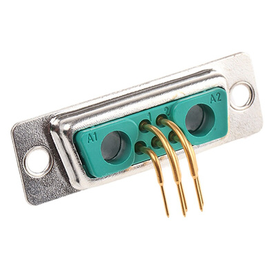 FCT from Molex FM 2 (Power/Coax), 5 (Signal) Way Right Angle Through Hole D-sub Connector Socket