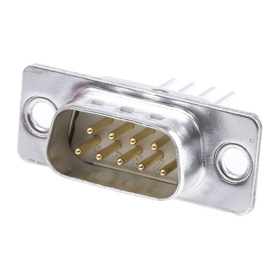 HARTING 0967 9 Way Panel Mount D-sub Connector Plug, 2.74mm Pitch