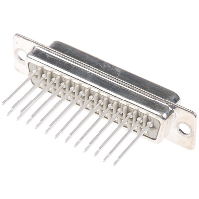 HARTING 0967 25 Way Panel Mount D-sub Connector Socket, 2.76mm Pitch