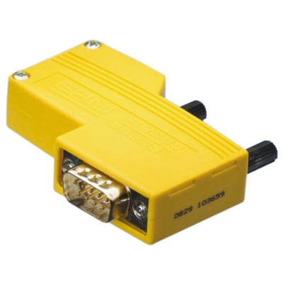 ERNI 9 Way Right Angle Cable Mount D-sub Connector Plug