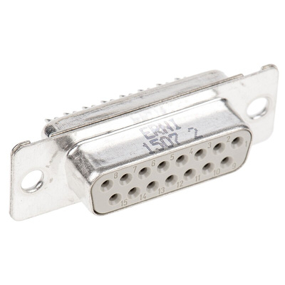 Provertha TMC 15 Way Panel Mount D-sub Connector Socket
