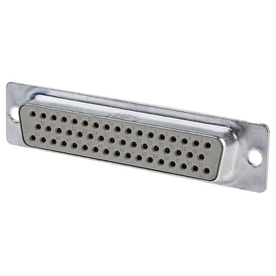 Provertha TMC 50 Way Through Hole D-sub Connector Socket, 2.75mm Pitch