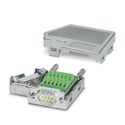 Phoenix Contact SUBCON-PLUS M2 9 Way 35 ° Panel Mount D-sub Connector Plug