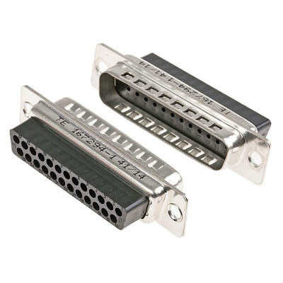 TE Connectivity Amplimite HDP-20 25 Way Cable Mount D-sub Connector Plug