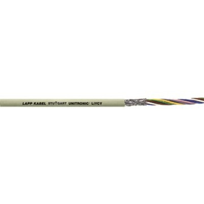 Lapp UNITRONIC LiYCY 2 Core CY Control Cable 0.25 mm², 100m, Screened
