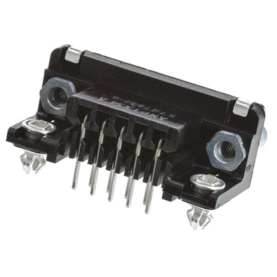 TE Connectivity Amplimite HD-20 9 Way Right Angle Through Hole D-sub Connector Socket, 2.74mm Pitch, with 4-40 UNC