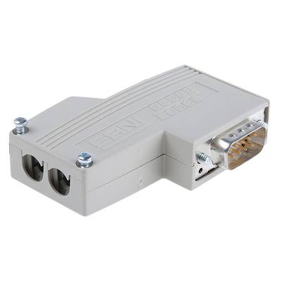 ERNI ERbic Profibus 9 Way Right Angle Cable Mount D-sub Connector Male/Female