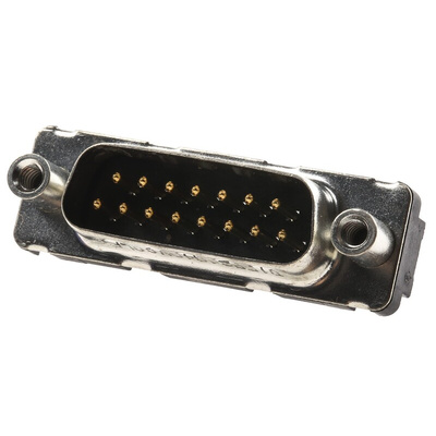 Amphenol FCI Delta D Series, 15 Way Through Hole PCB D-sub Connector Plug, 2.74mm Pitch