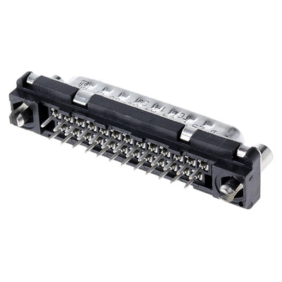 Amphenol FCI Delta D Series, 25 Way Through Hole PCB D-sub Connector Plug, 2.76mm Pitch