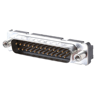 Amphenol FCI Delta D Series, 25 Way Through Hole PCB D-sub Connector Plug, 2.76mm Pitch