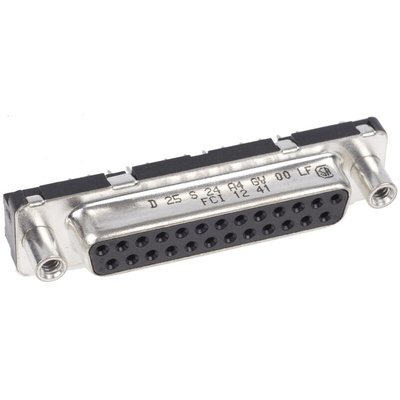 Amphenol FCI Delta D Series, 25 Way Through Hole PCB D-sub Connector Socket, 2.76mm Pitch